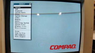 Compaq BIOS information menu